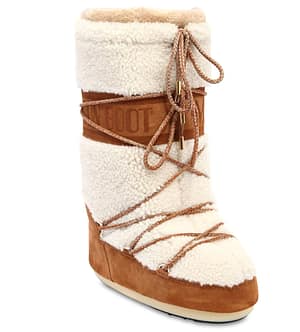 MOON BOOTS HEARLING & SUEDE BOOT