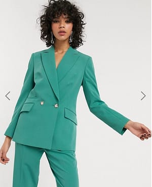 Topshop blazer in mint co-ord