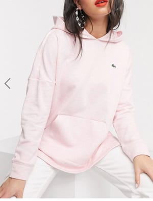 Lacoste hoodie in pink