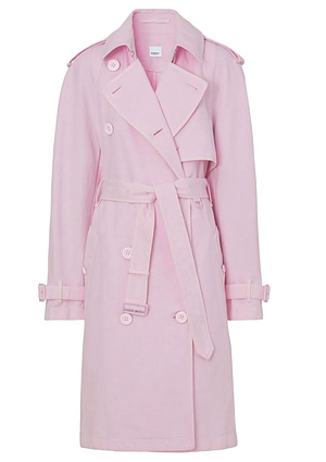 Burberry classic belted trench coat pink