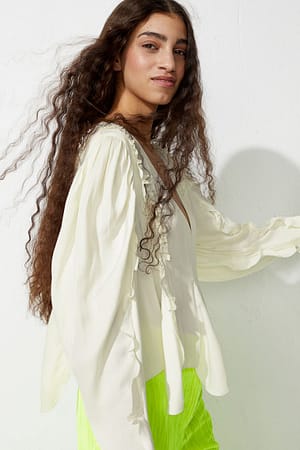 H&M Studio SS21 Flounce detail Blouse