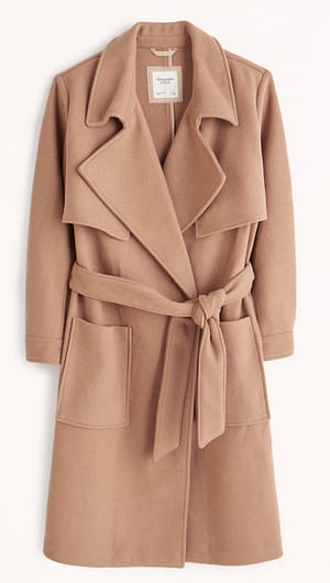 Abercrombie Wool-Blend Trench Coat