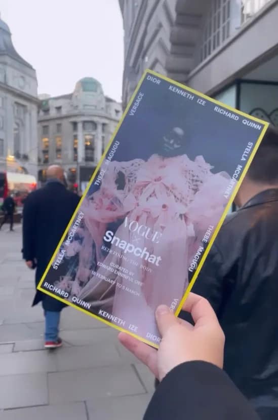 Vogue X Snapchat 84-86 Regent St. London W1B 5HB United Kingdom